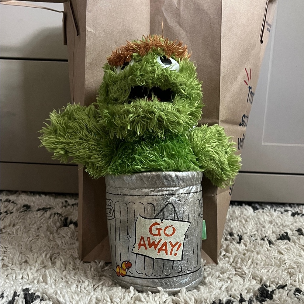 Sesame Street Green Oscar the Grouch Stuffed Toy